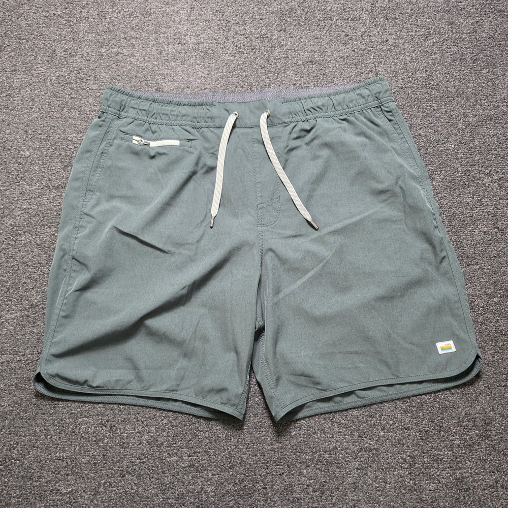 Vuori Banks Shorts Sage Green Mens XXL Recycled Stretch Performance V330 Train